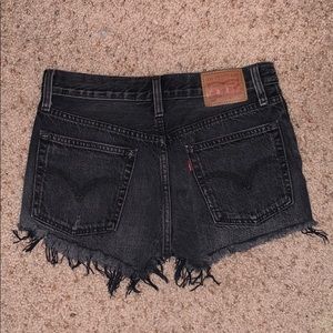 Levi black Jean shorts